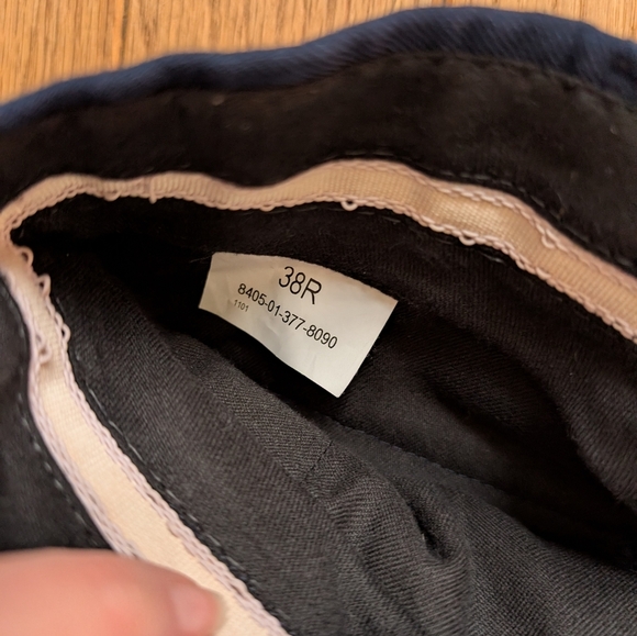 Mens Defense Logistics Agency Navy Blue Dress Pants With Belt Size 38x28 - Picture 2 of 5